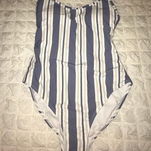 Striped one piece